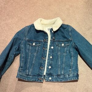 Zara Sherpa Lined denim jacket
